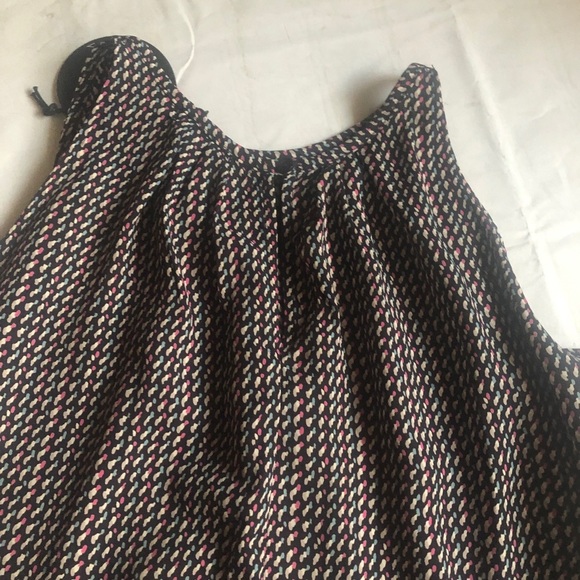 Harlowe &‎ Graham black graphic high neck swing top size Medium NEW with tag - Picture 9 of 11